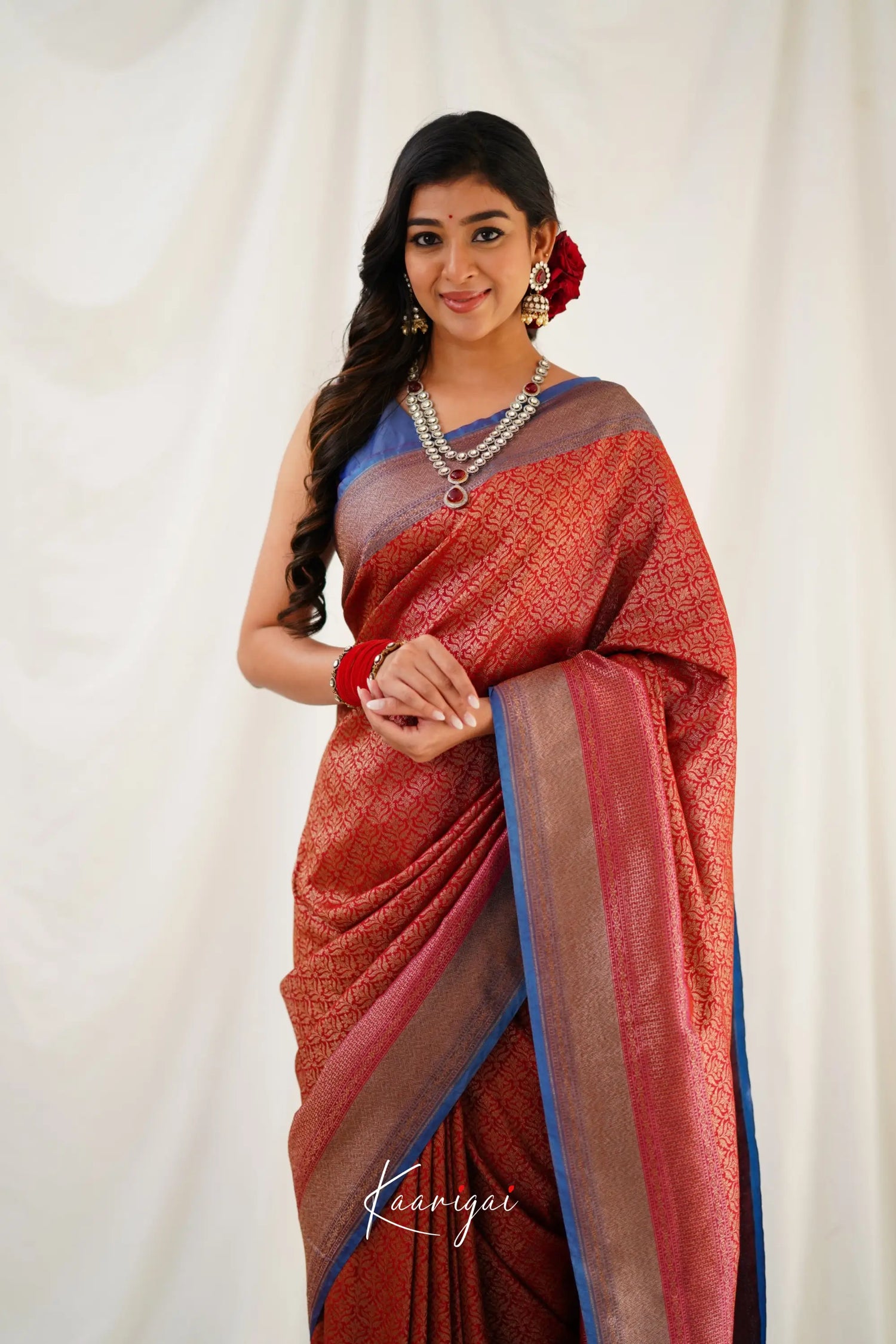 Antara Banarassi Silk Saree - Maroon Sarees