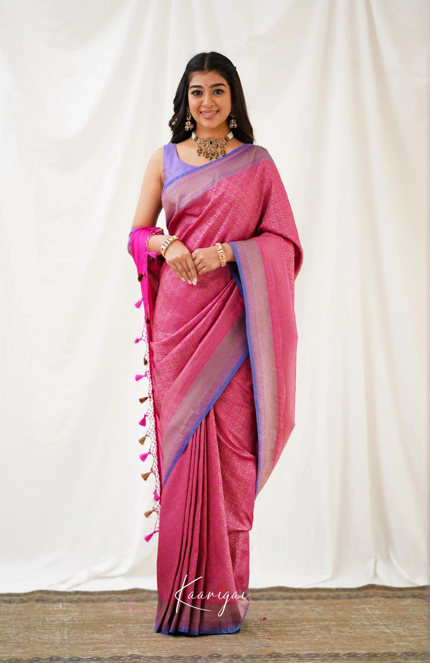 Antara Banarassi Silk Saree - Pink Sarees