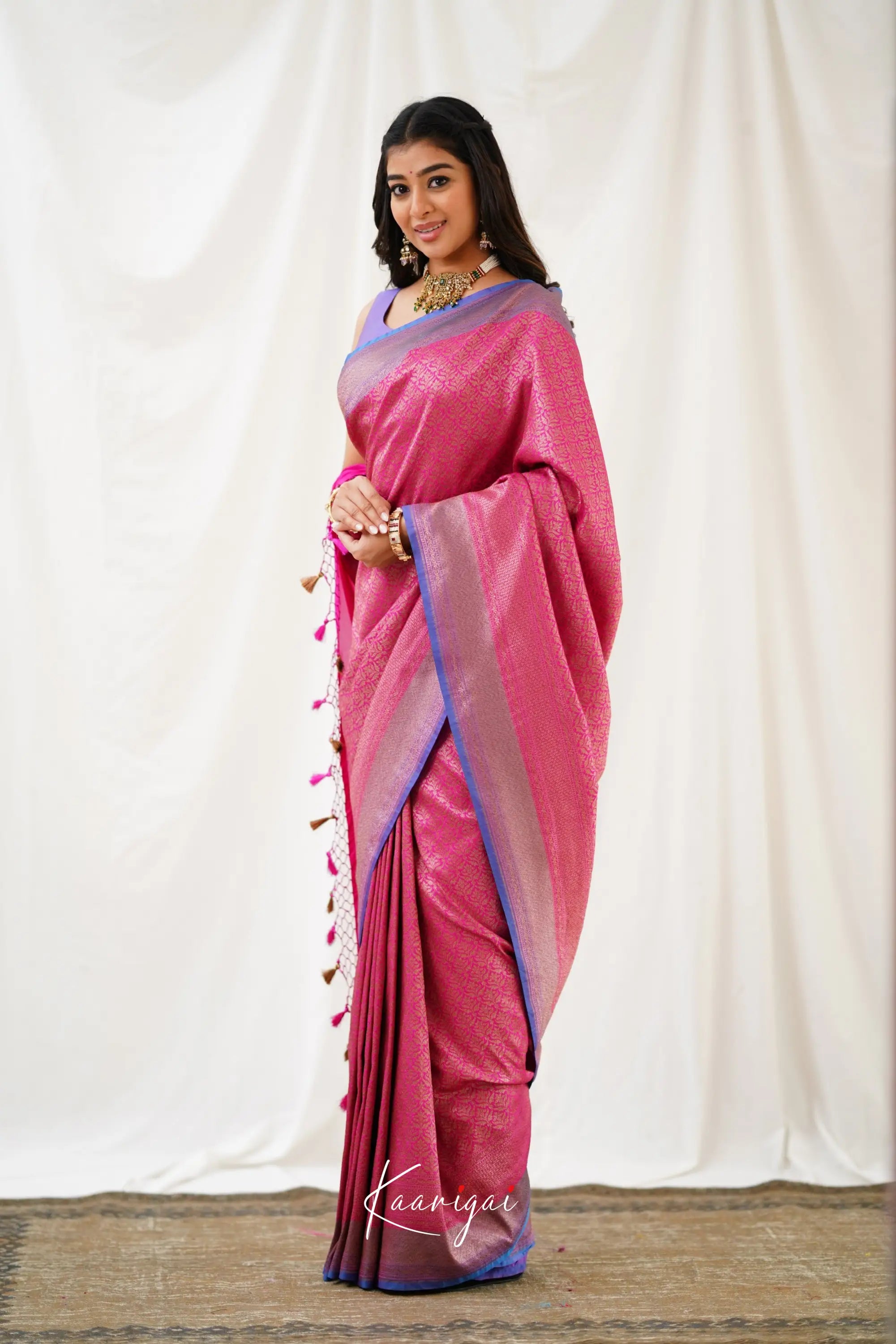 Antara Banarassi Silk Saree - Pink Sarees