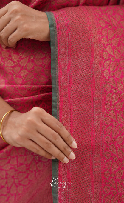 Antara- Pink Banarasi Silk Saree Sarees