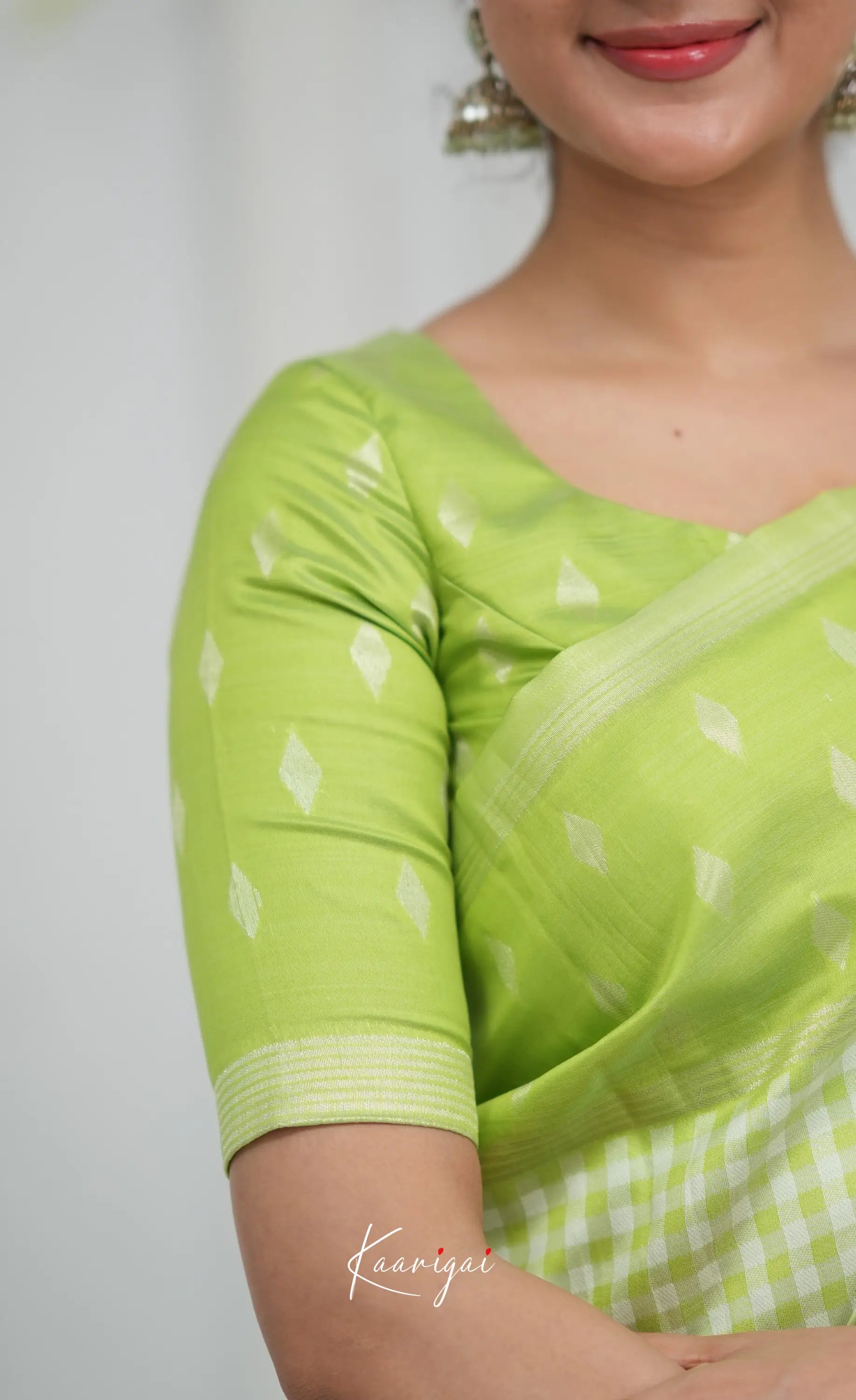 Blended Silk Saree - Light Green Sarees