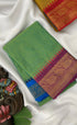 Chettinad Cotton Saree - Bluish green tone Sarees