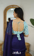 Jaipur Hand Block Printed Stretchable Blouse - white shade