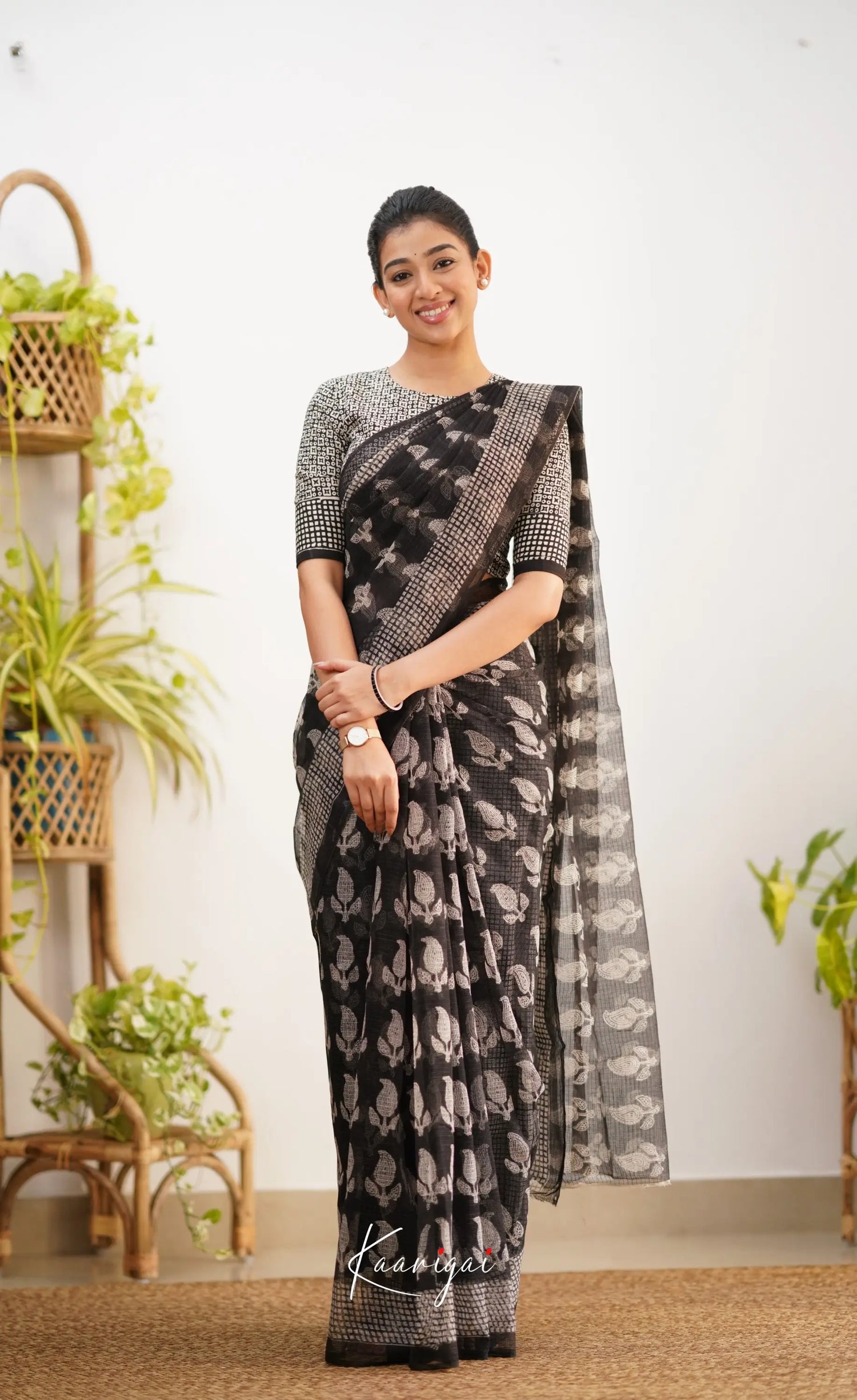 Kamali Kota Saree - Black Sarees