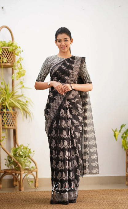 Kamali Kota Saree - Black Sarees