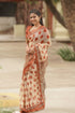 Kamali Kota Saree - Cream And Reddish Maroon Sarees