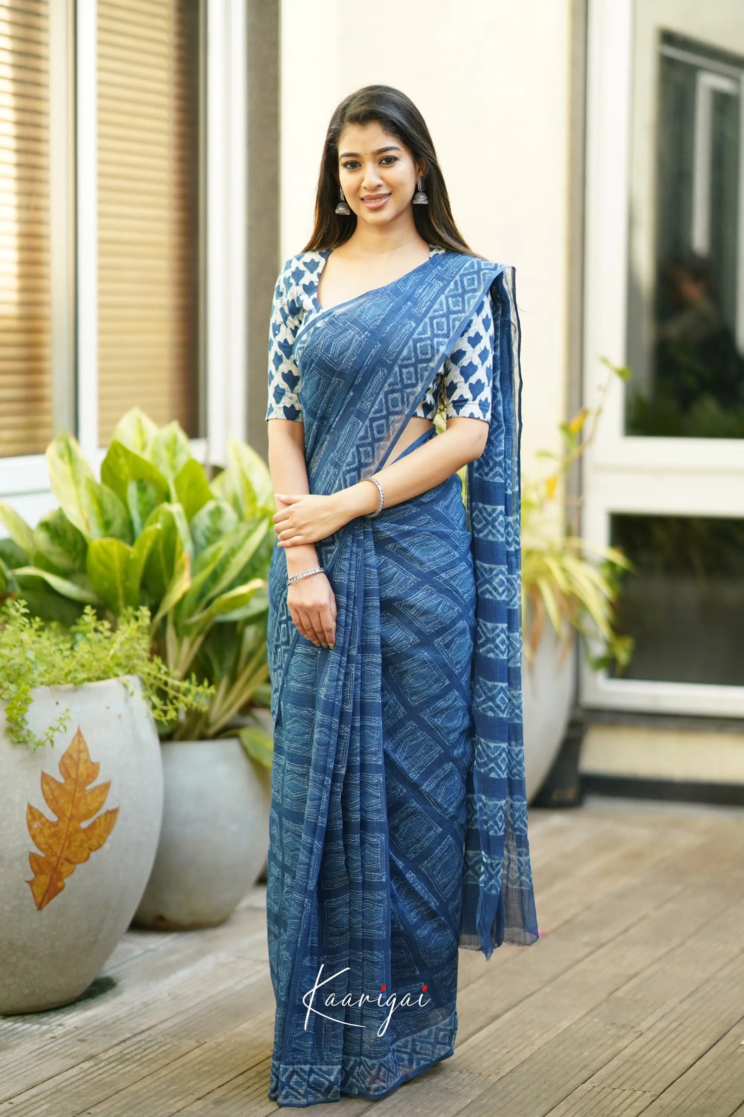 Kamali Kota Saree - Indigo Sarees