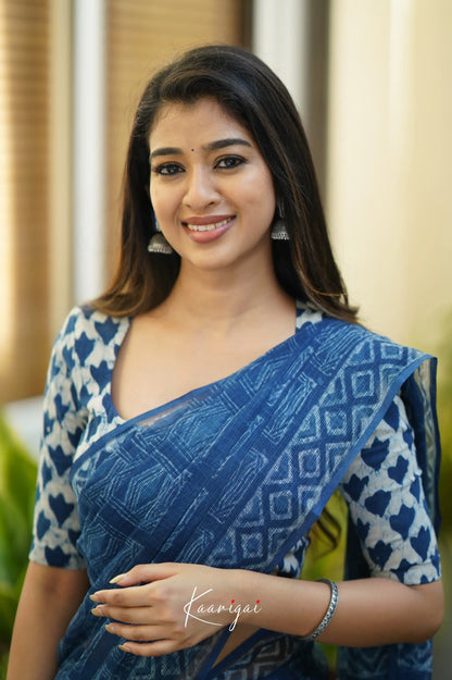 Kamali Kota Saree - Indigo Sarees