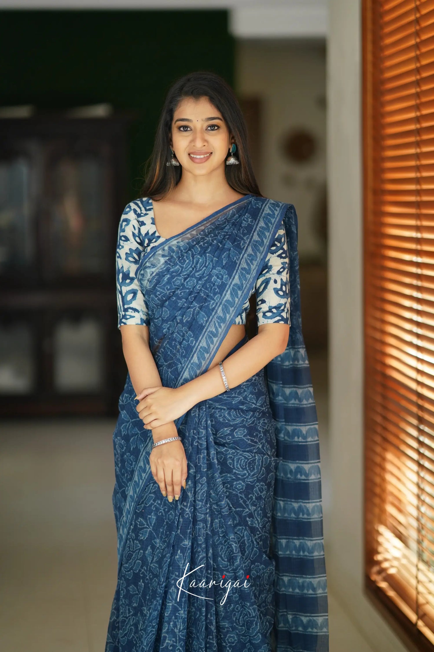 Kamali Kota Saree - Indigo Sarees