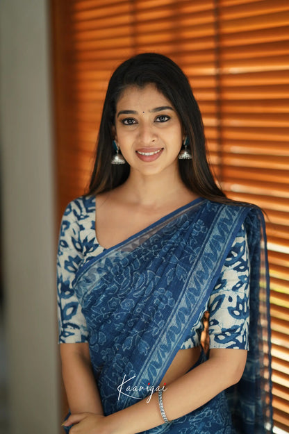 Kamali Kota Saree - Indigo Sarees