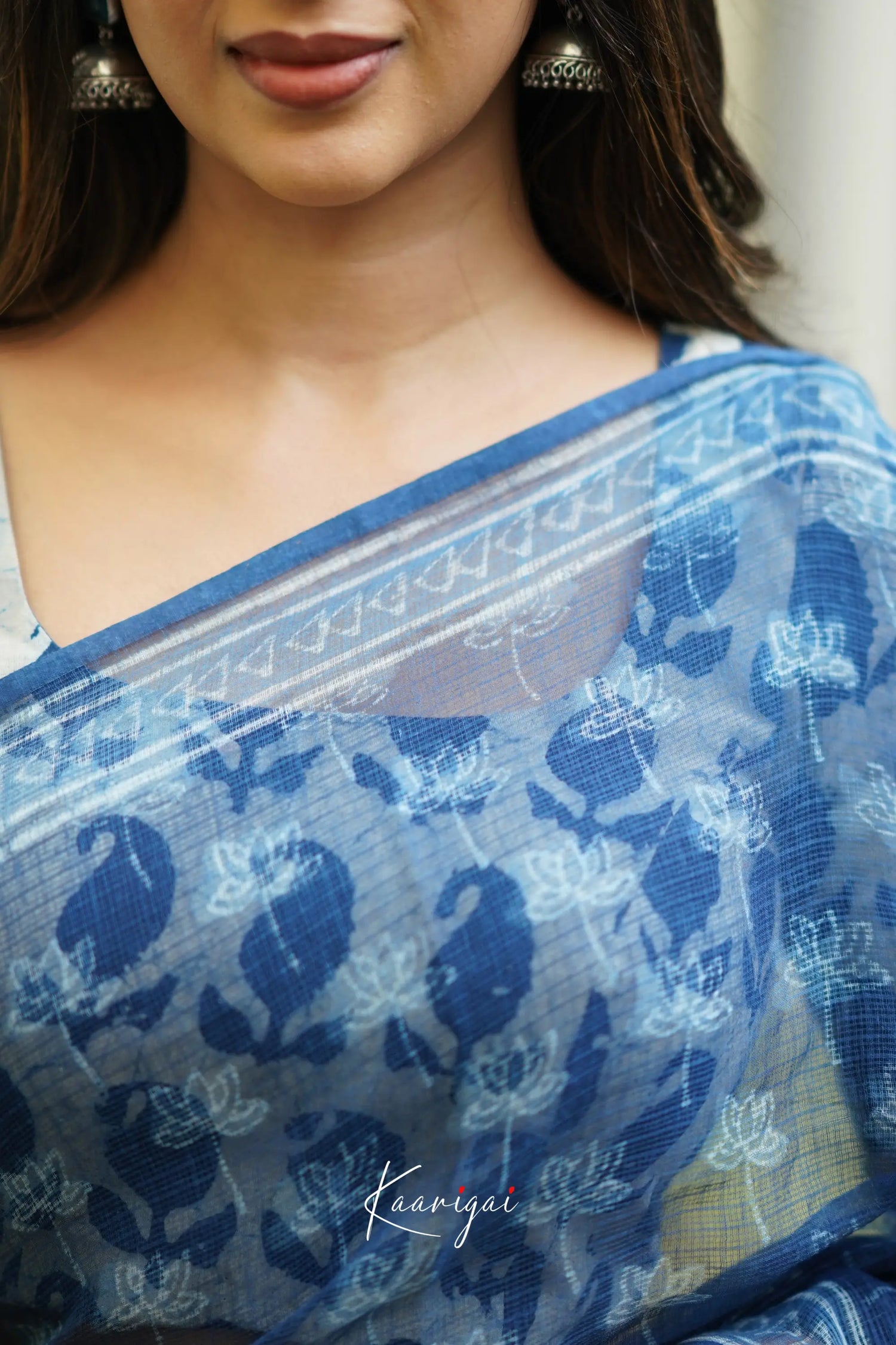 Kamali Kota Saree - Indigo Sarees