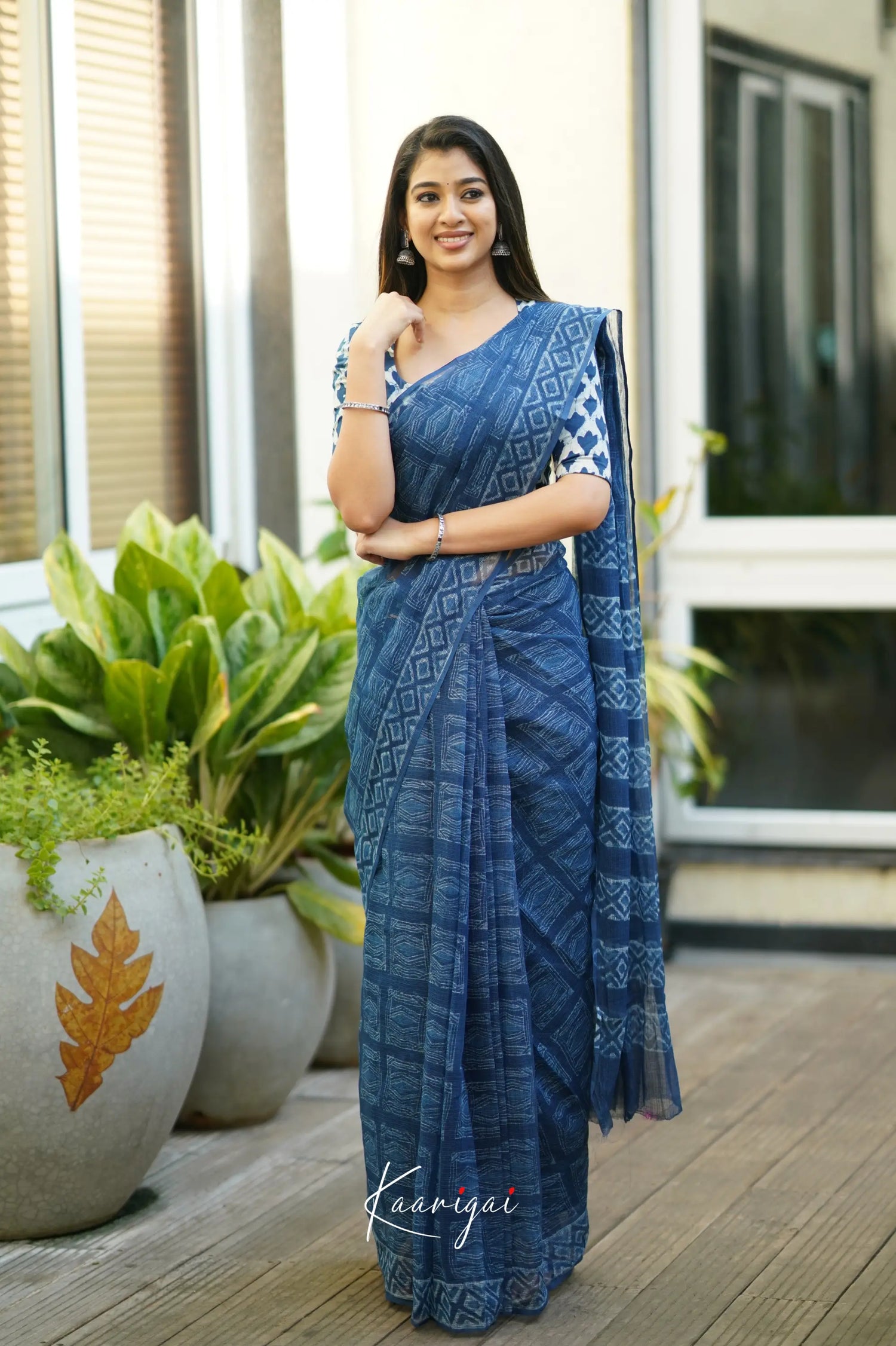 Kamali Kota Saree - Indigo Sarees