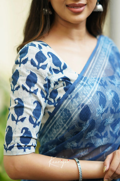 Kamali Kota Saree - Indigo Sarees