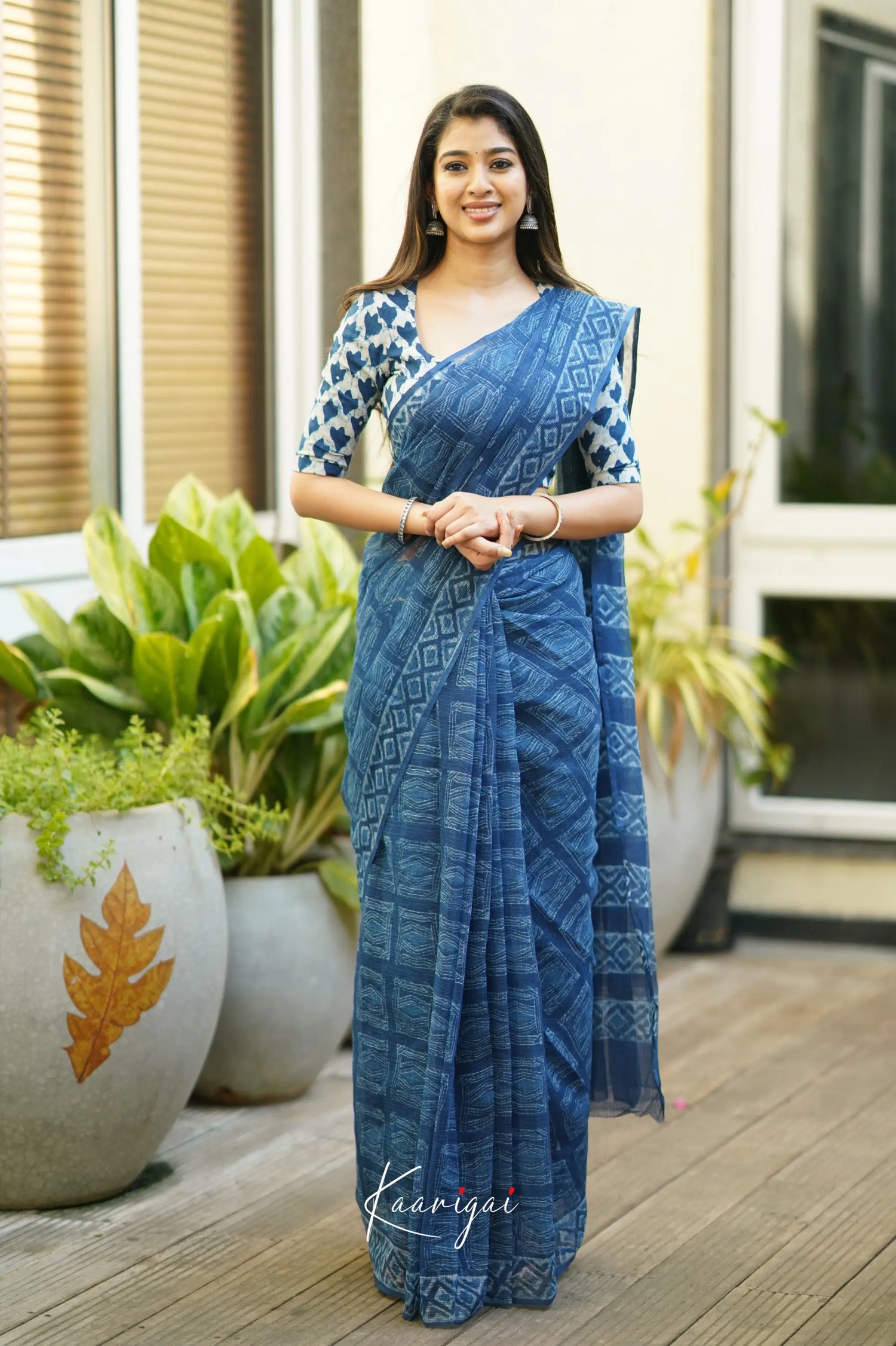 Kamali Kota Saree - Indigo Sarees