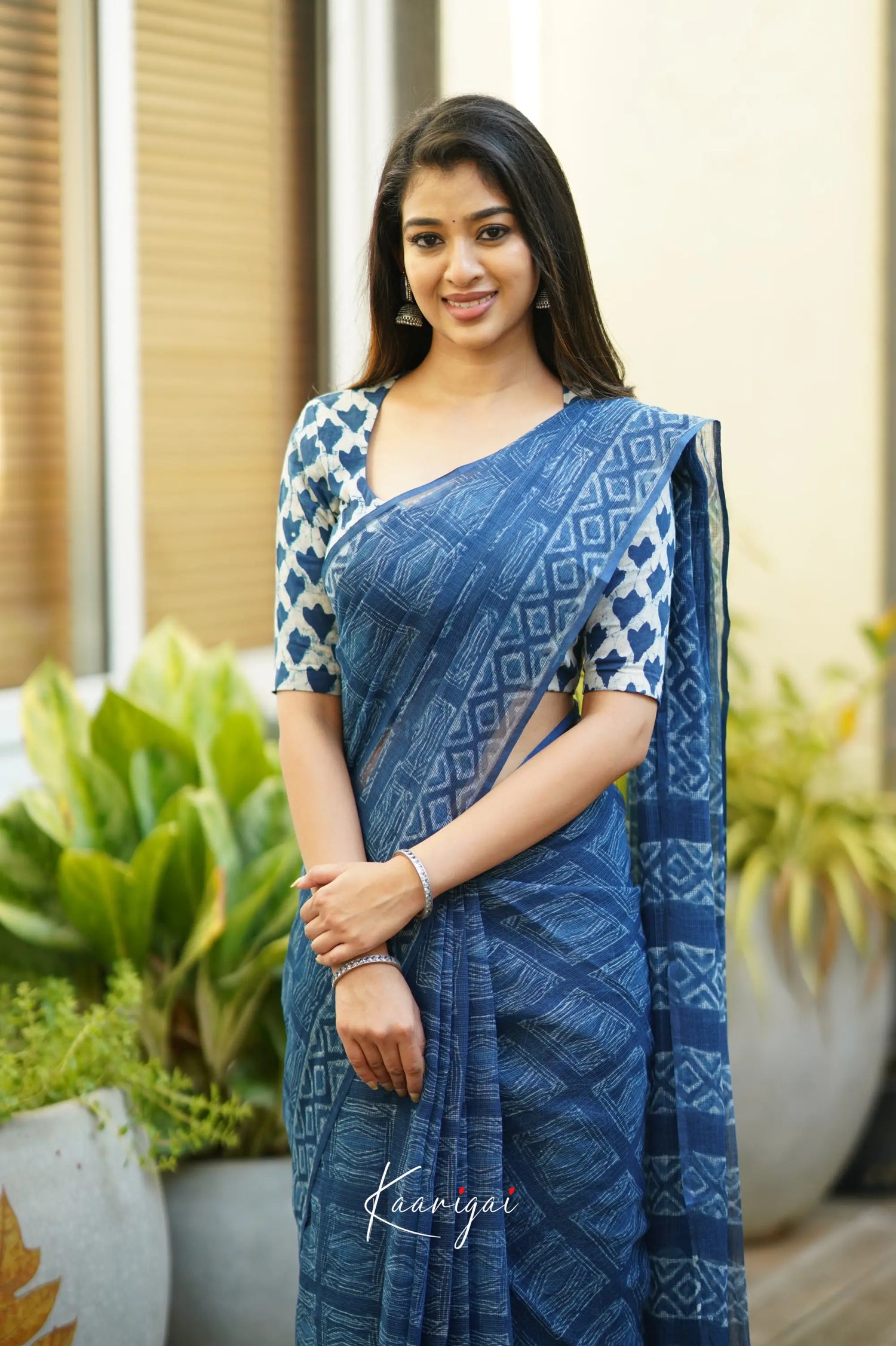 Kamali Kota Saree - Indigo Sarees