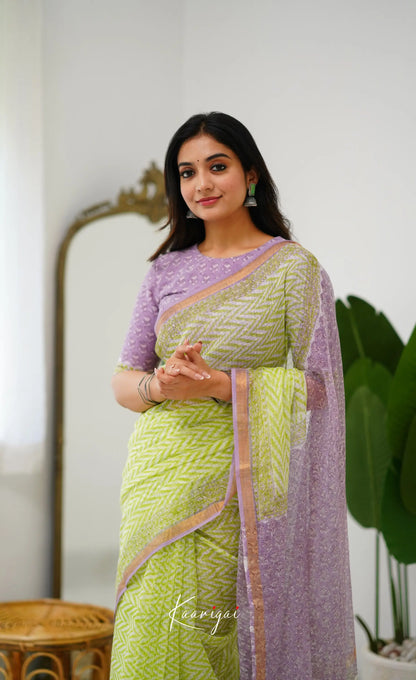 Kamali Kota Saree - Light Green Sarees