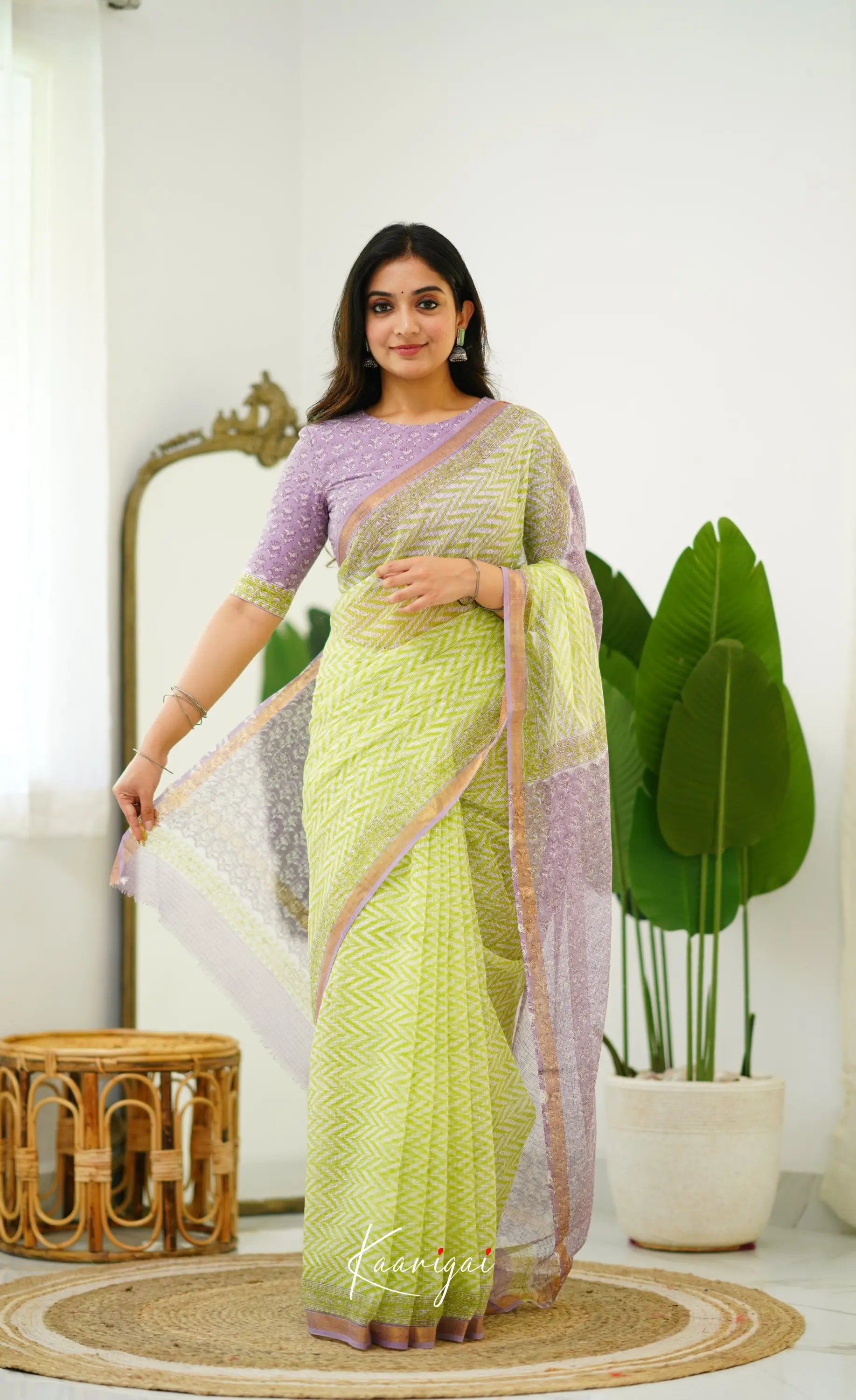 Kamali Kota Saree - Light Green Sarees