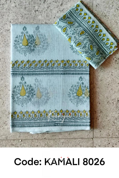 Kamali Kota Saree - Pastel Blue Sarees