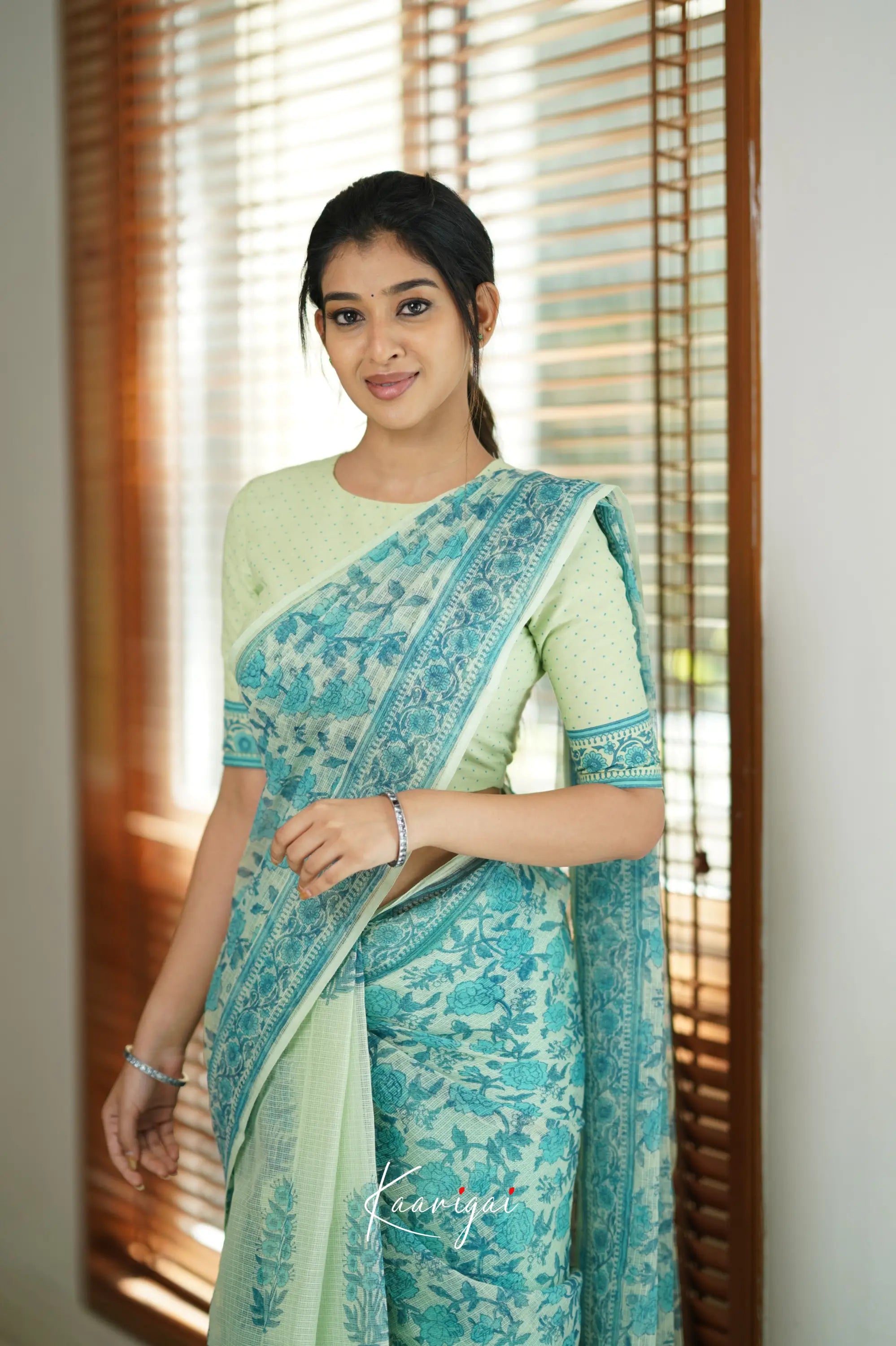 Kamali Kota Saree - Pastel Green Sarees