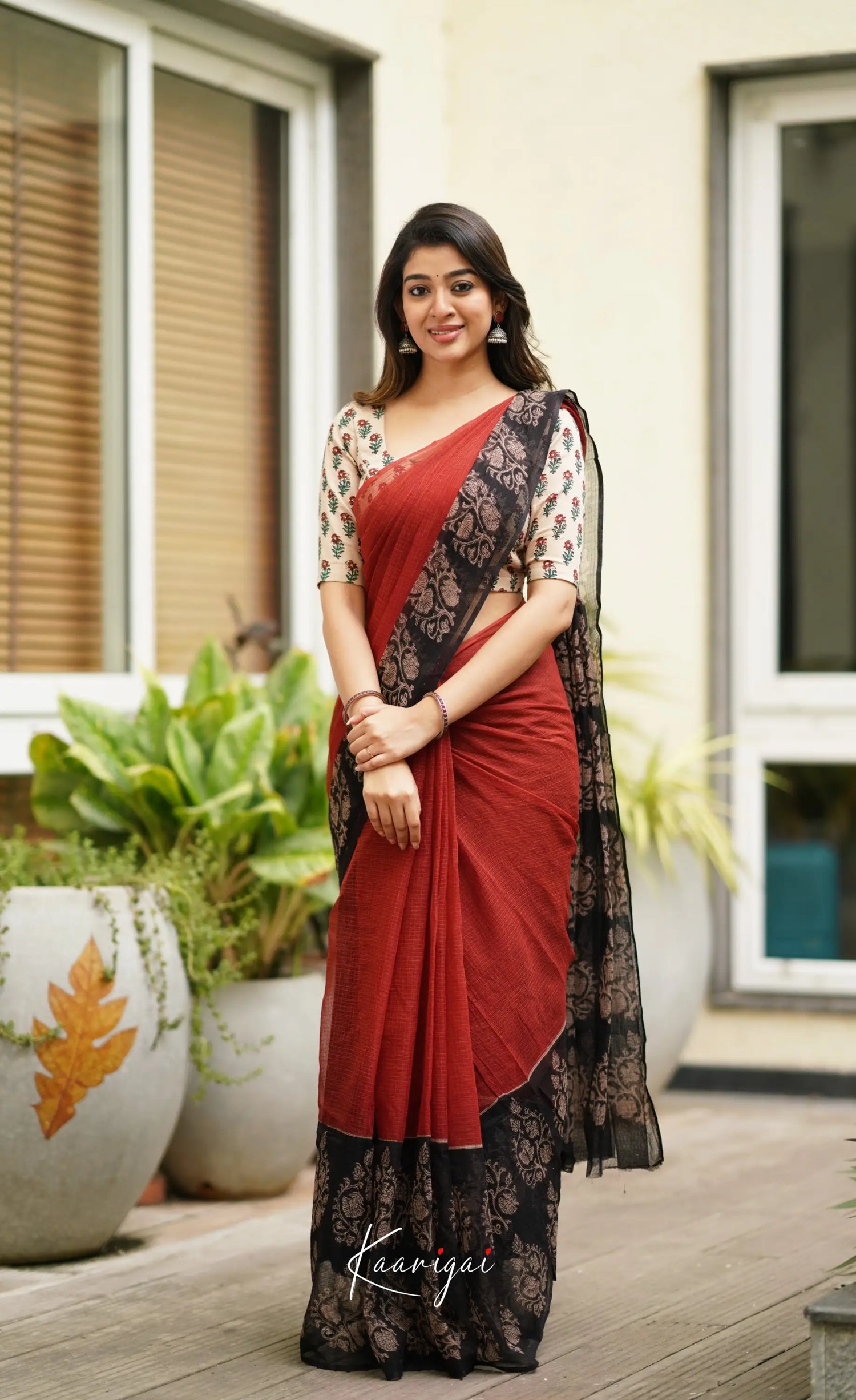 Kamali Kota Saree - Red Sarees