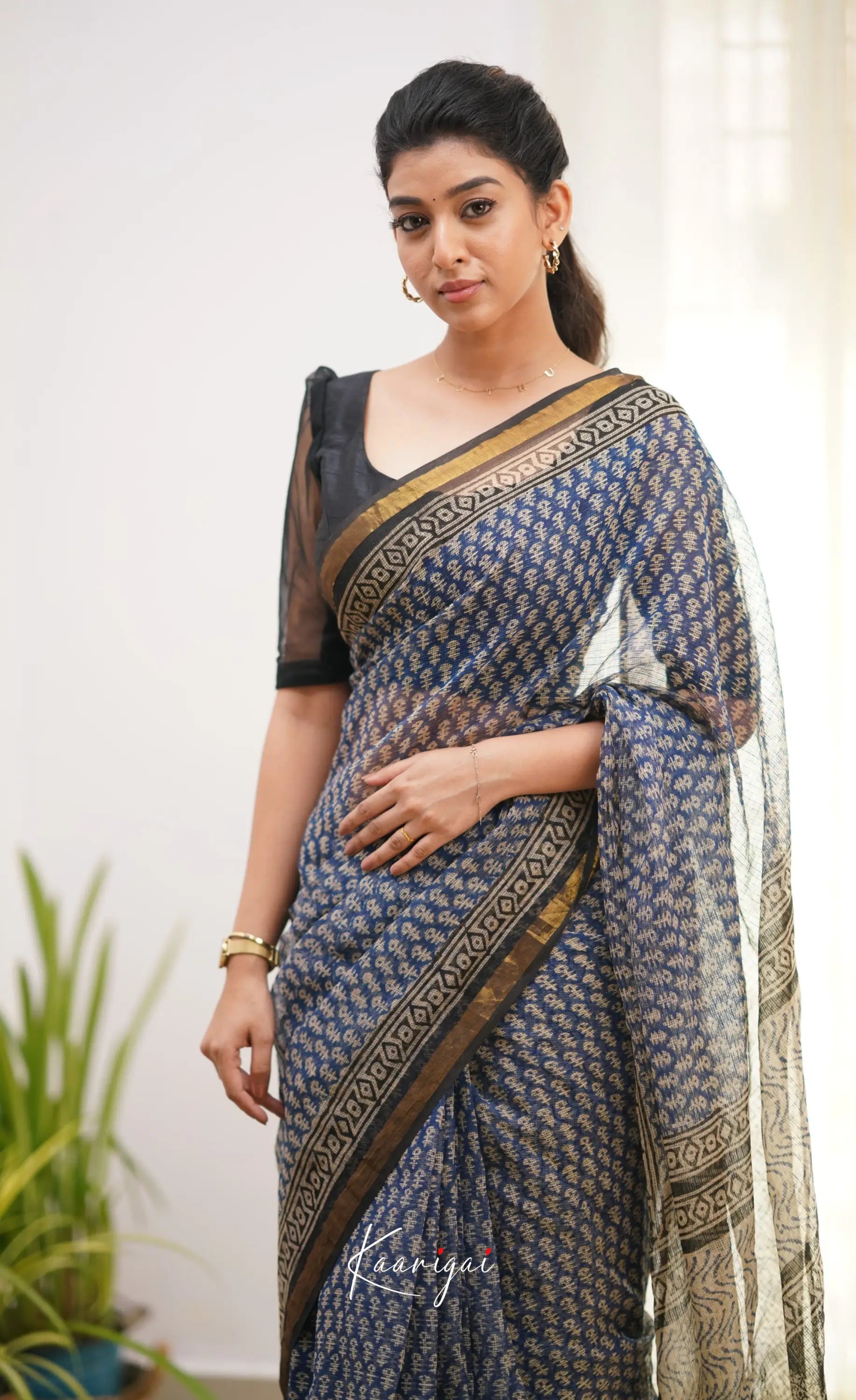 Kamali - Shade Of Navy Blue And Black Sarees