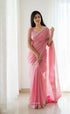 Aadrika - Light Pink Pure Maheswari Silk Cotton Saree Sarees