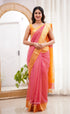 Maanvi - Light Pink Shade And Orange Tone Sarees