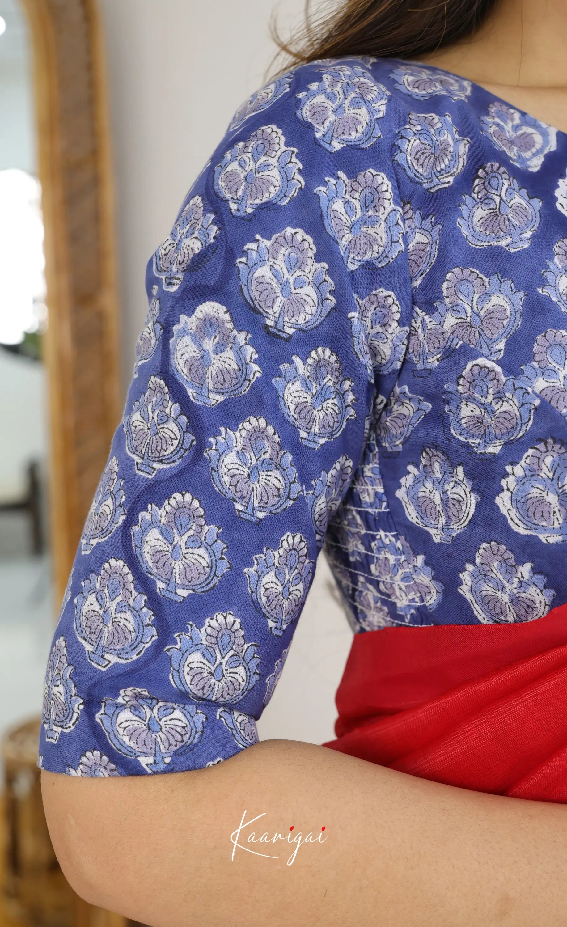 Madura Mangalagiri Saree - Bright Red - Sarees