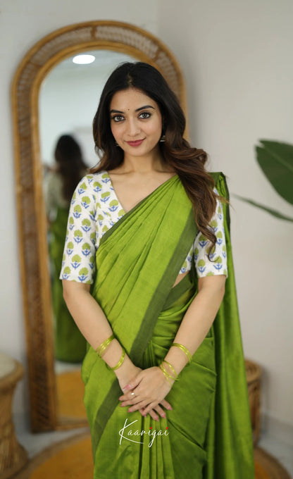 Madura Mangalagiri Saree - Light Green - Sarees