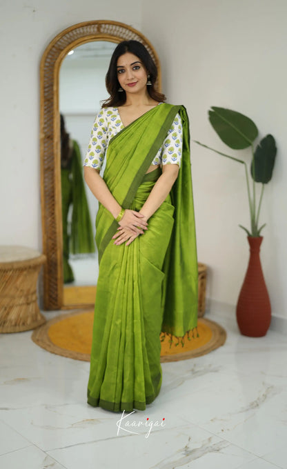 Madura Mangalagiri Saree - Light Green - Sarees