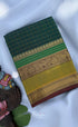 Nalinam - Bottle green and Henna green Chettinad Cotton Saree - Sarees