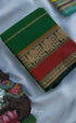 Nalinam - Green and Maroon Chettinad Cotton Saree - Sarees