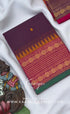 Nalinam - Purple and Pink Chettinad Cotton Saree - Sarees
