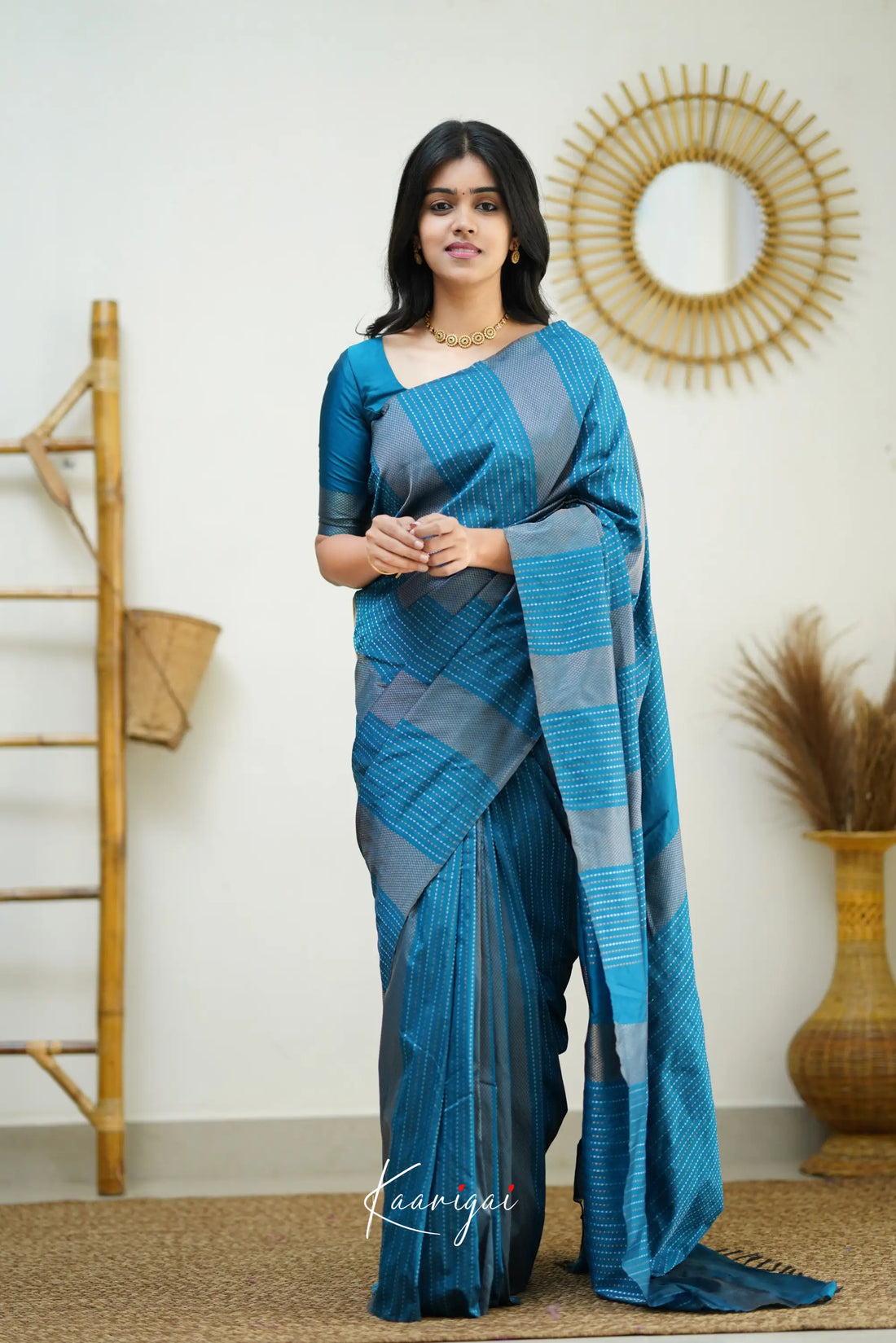 Sita - Blue Semi Silk Saree Sarees