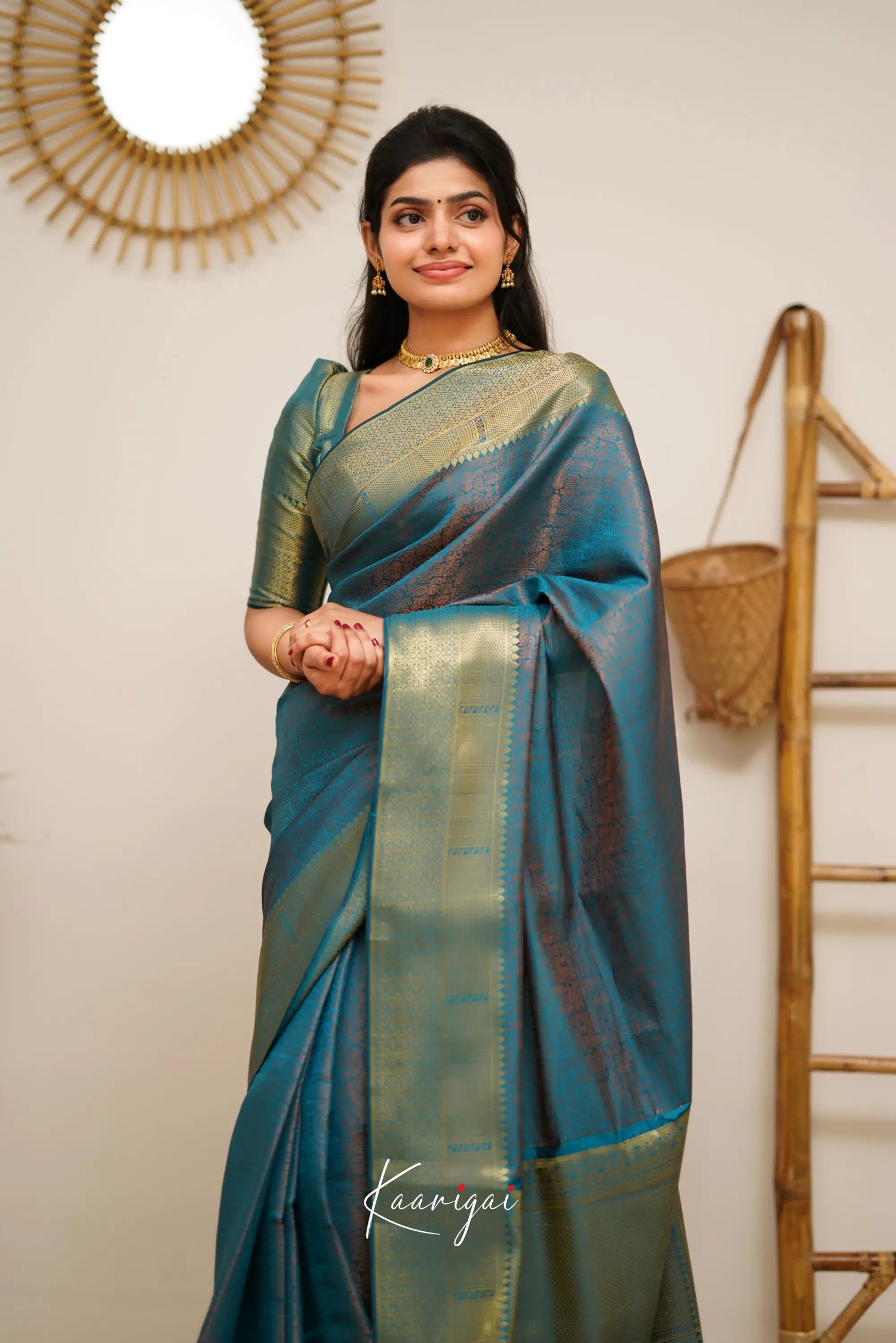 Sita - Blue Semi Silk Saree Sarees