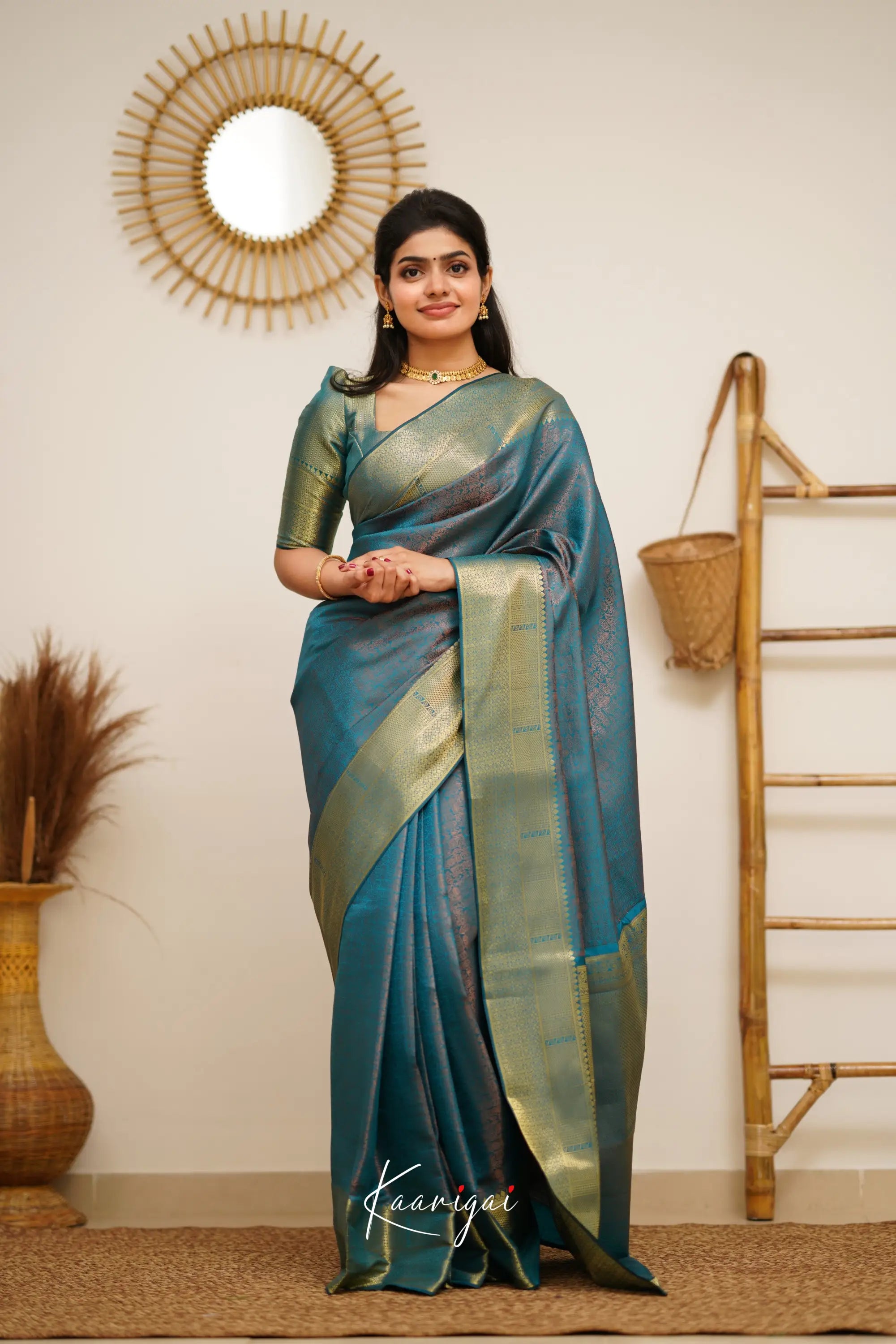 Sita - Blue Semi Silk Saree Sarees