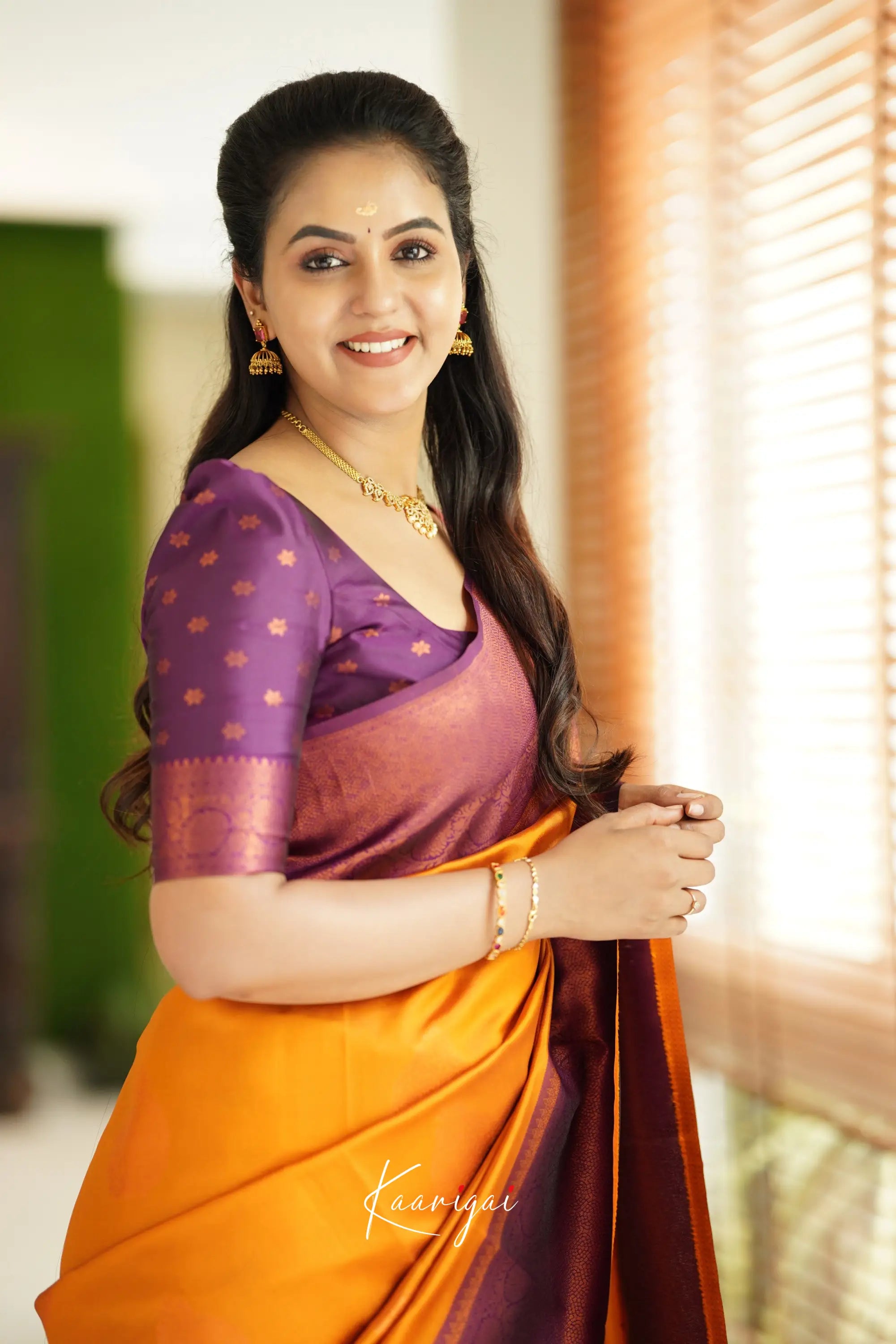 Sita - Bright Yellow Semi Silk Saree Sarees