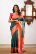 Sita - Dark Green Semi Silk Saree Sarees