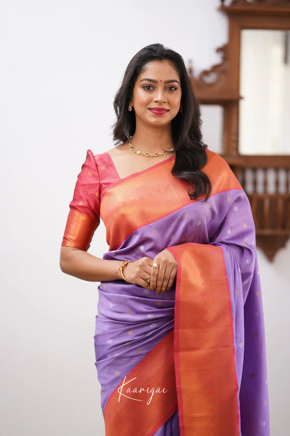 Sita - Lavender Semi Silk Saree Sarees