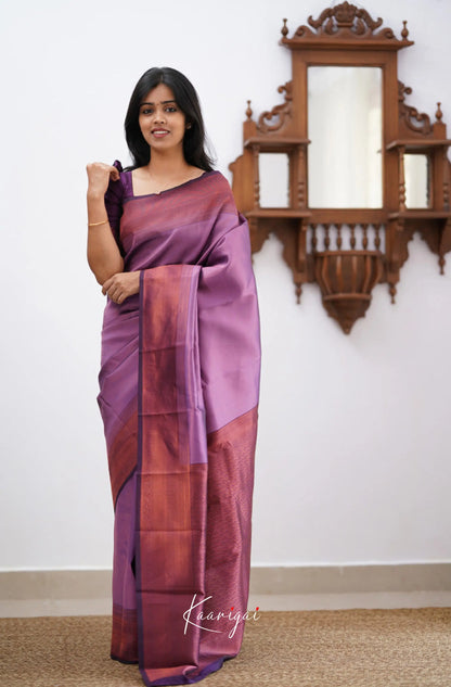 Sita - Light Purple Semi Silk Saree Sarees