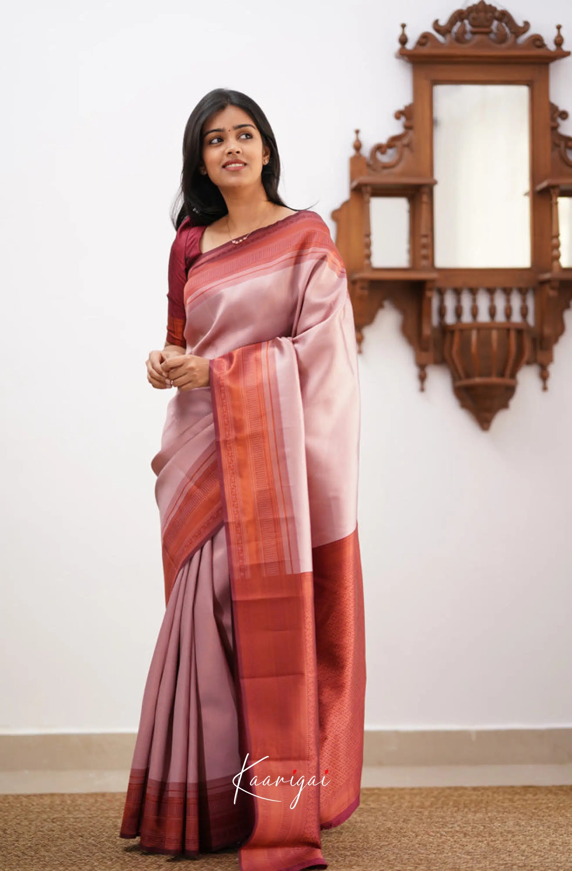 Sita - Pastel Pink Semi Silk Saree Sarees